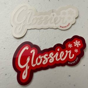 Glossier Winter 2020 + 2021 stickers